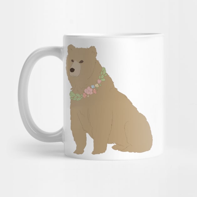 Floral Bear by littlemoondance